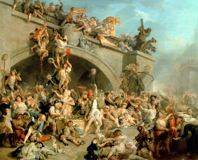 Pillage de la cave à vin du roi, 10 août 1792 - Johan Joseph Zoffany